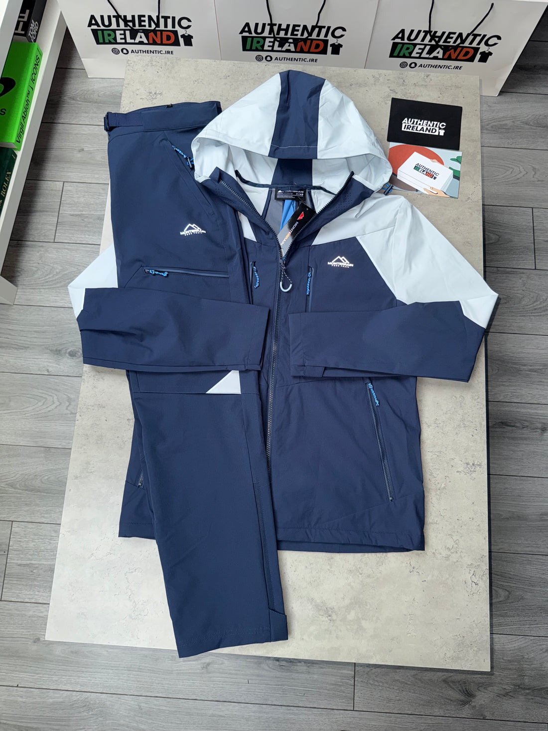 MONTERRAIN PEAK TRACKSUIT - NAVY/SKY BLUE