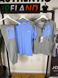 BERGHAUS 3-PIECE FLEECE TRACKSUIT SET - BABY BLUE/GREY