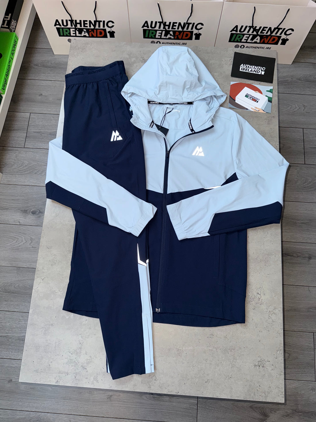 MONTIREX TWO-TONE TRACKSUIT - BABY BLUE/NAVY