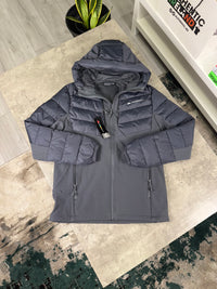 MONTERRAIN HYBRID PUFFER JACKET - GREY