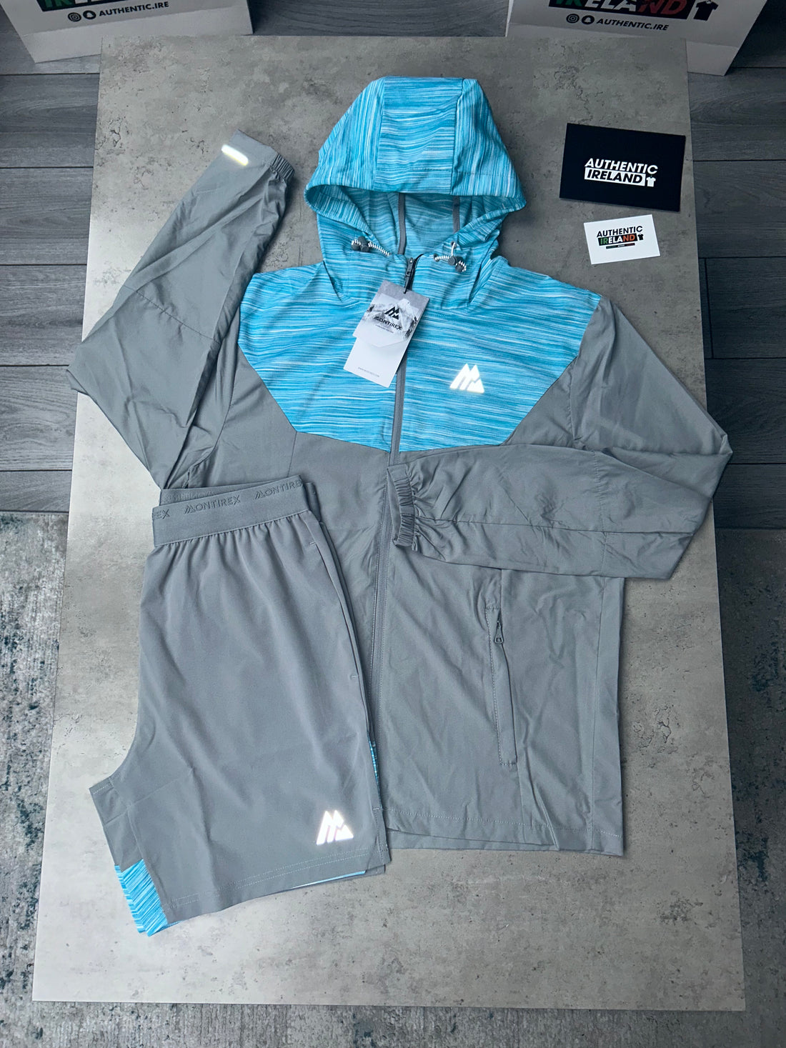 MONTIREX TRAIL WINDRUNNER SET - SKY BLUE/GREY