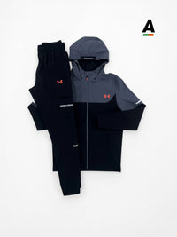 UNDER ARMOUR UTILITY TRACKSUIT - BLACK / RED
