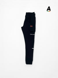 UNDER ARMOUR UTILITY PANT - BLACK / RED