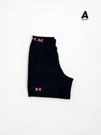 UNDER ARMOUR WOVEN VANISH SHORT - BLACK / PINK