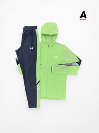 UNDER ARMOUR VELOCITI TRACKSUIT - GREY / GREEN