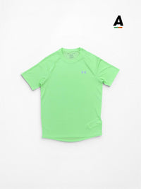 UNDER ARMOUR TEXTURED T-SHIRT -  LIME