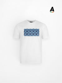 ENVI DIGITAL REEF T-SHIRT - WHITE/BLUE/AQUA