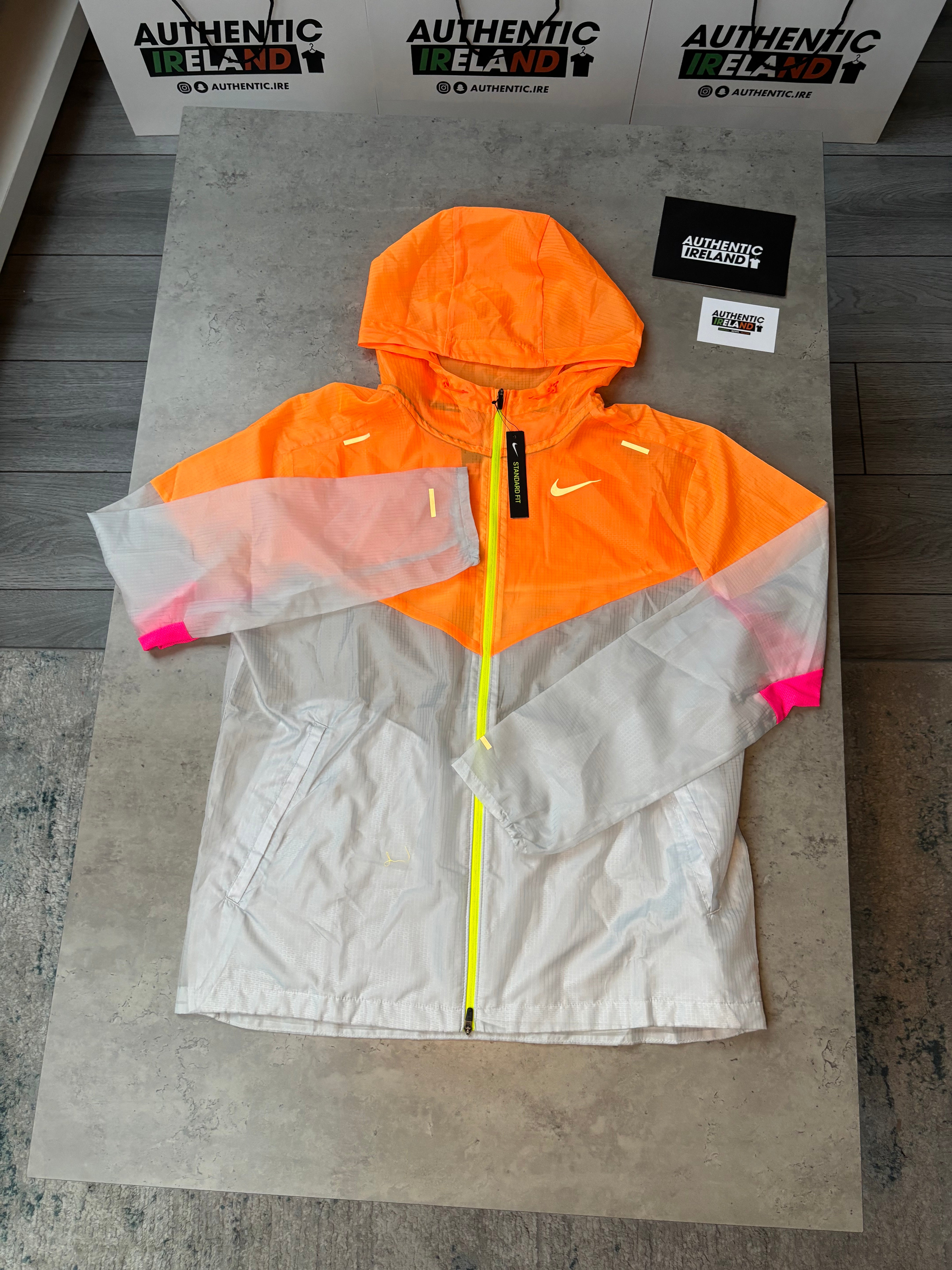 NIKE UV WINDRUNNER JACKET ORANGE WHITE