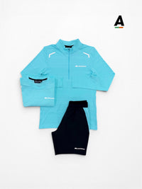 MONTERRAIN LYDER QUARTER ZIP 3-PIECE SET - GLEAMING BLUE