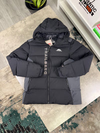 TRAILBERG TRIATHLON INSULATED PUFFER JACKET - BLACK