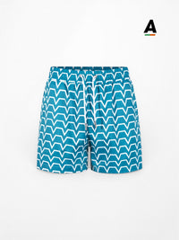 ENVI CHEVRON SWIM SHORTS - TEAL