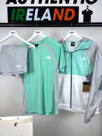 THE NORTH FACE WINDRUNNER SET - MINT/GREY/WHITE