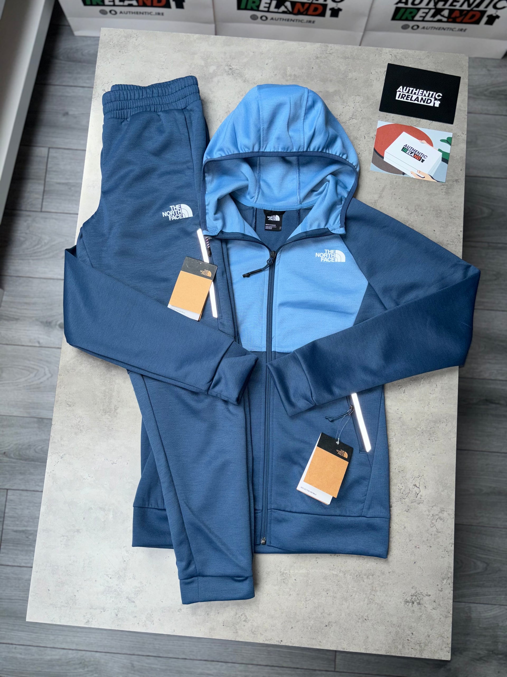 THE NORTH FACE TECH TRACKSUIT SKY BLUE/NAVY – Authentic Ireland ™