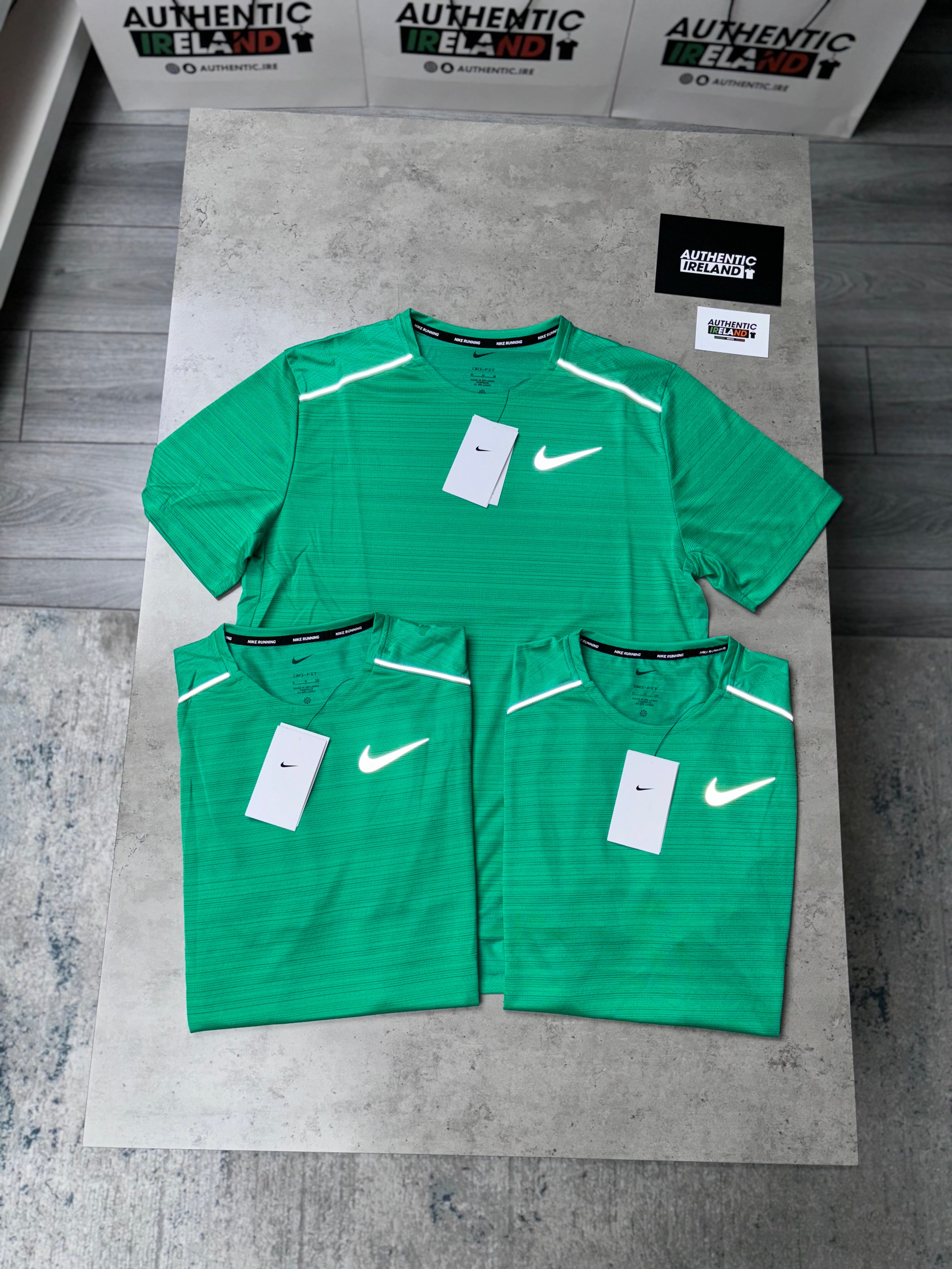 nike miler pine green