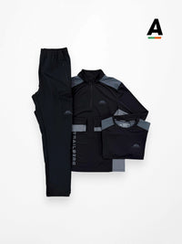 TRAILBERG TRIATHLON ULTRA 3-PIECE TRACKSUIT - BLACK / GRAPHITE GREY