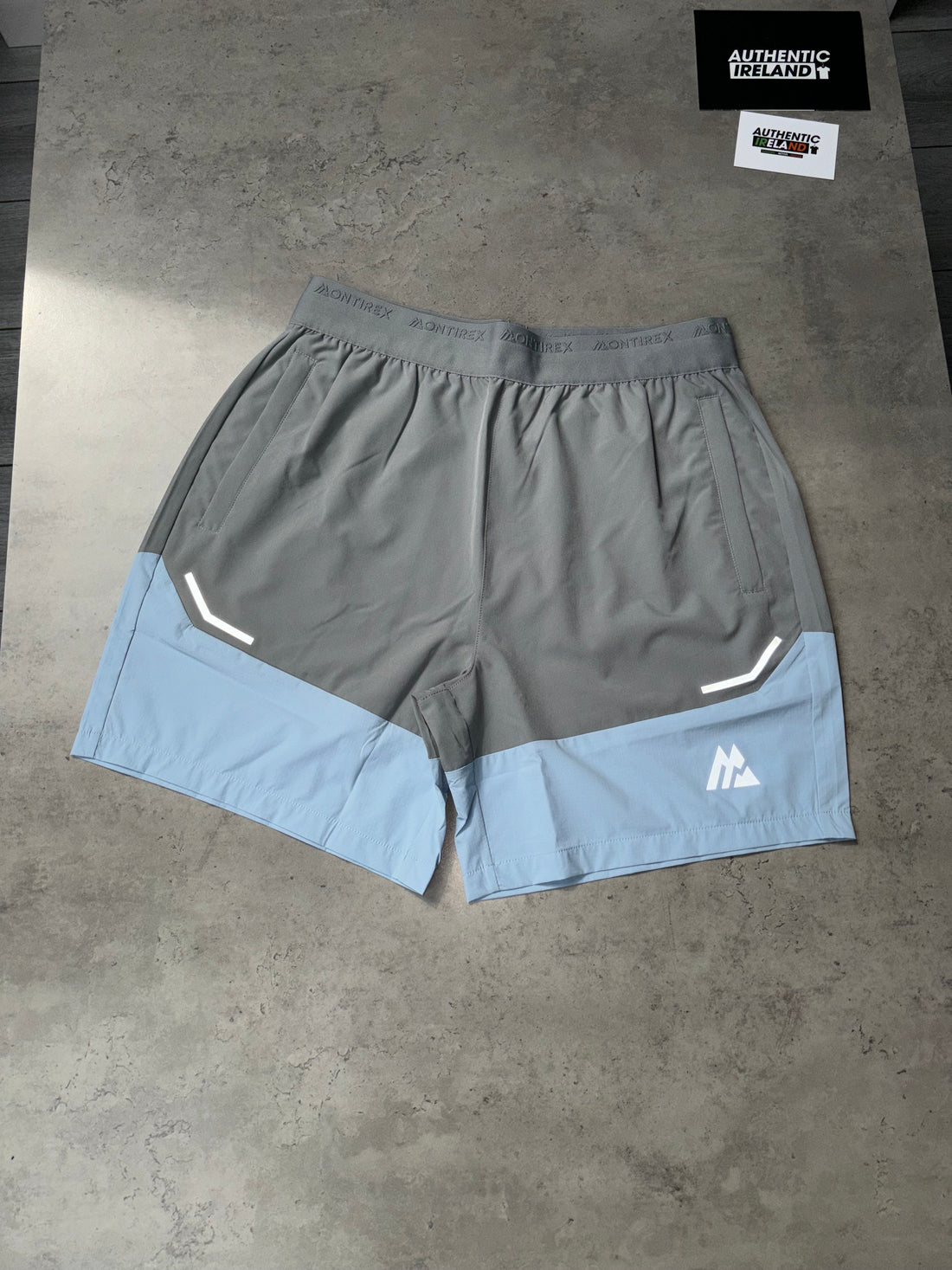 MONTIREX TWO-TONE SHORT - BABY BLUE/GREY