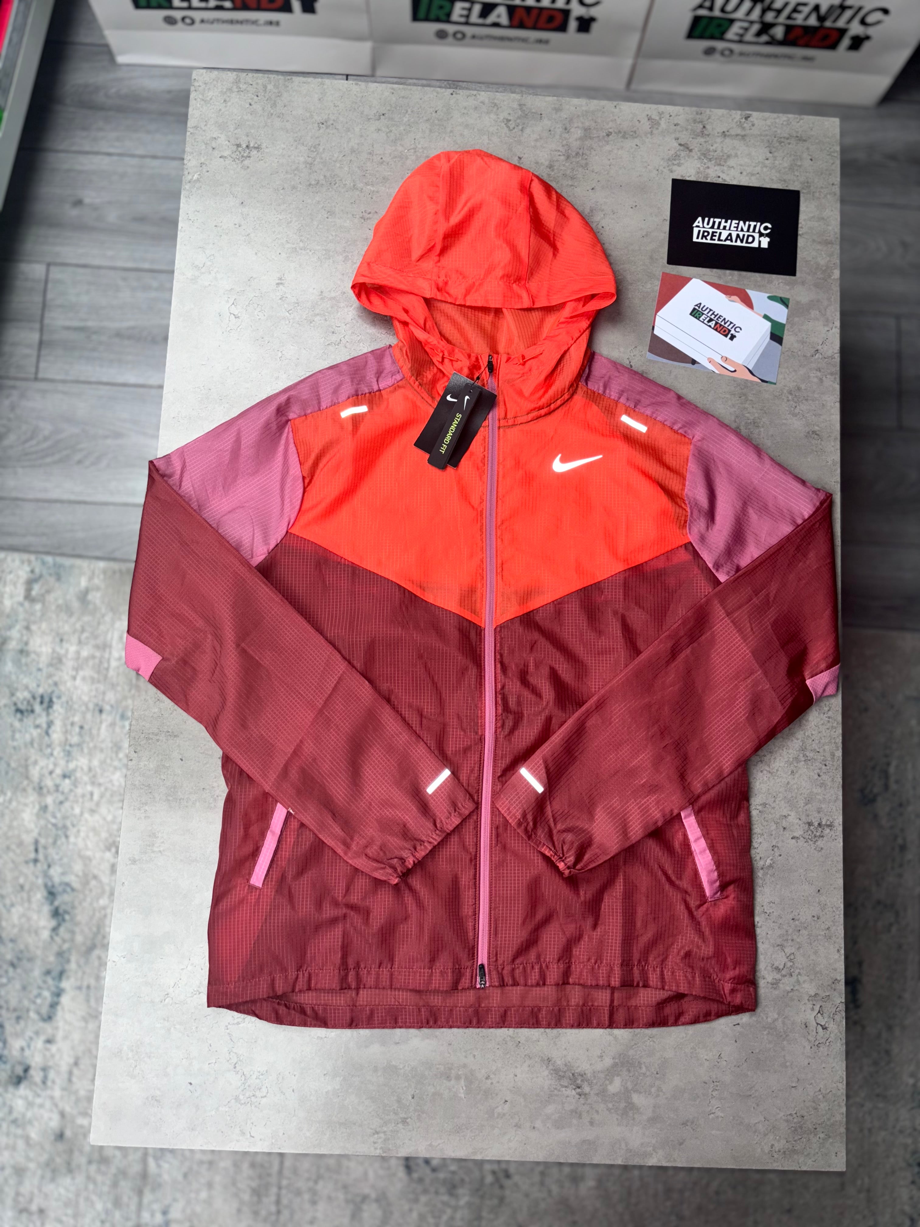 Nike windrunner jacket orange sale