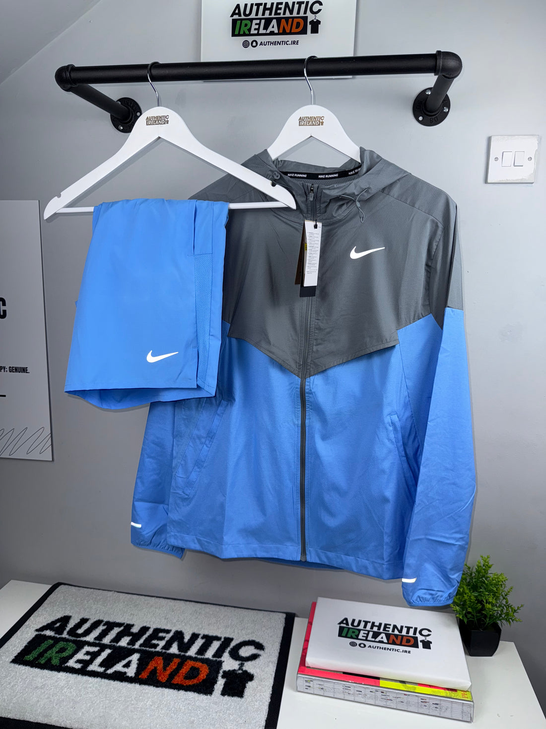 NIKE WINDRUNNER SET - BABY BLUE/GREY