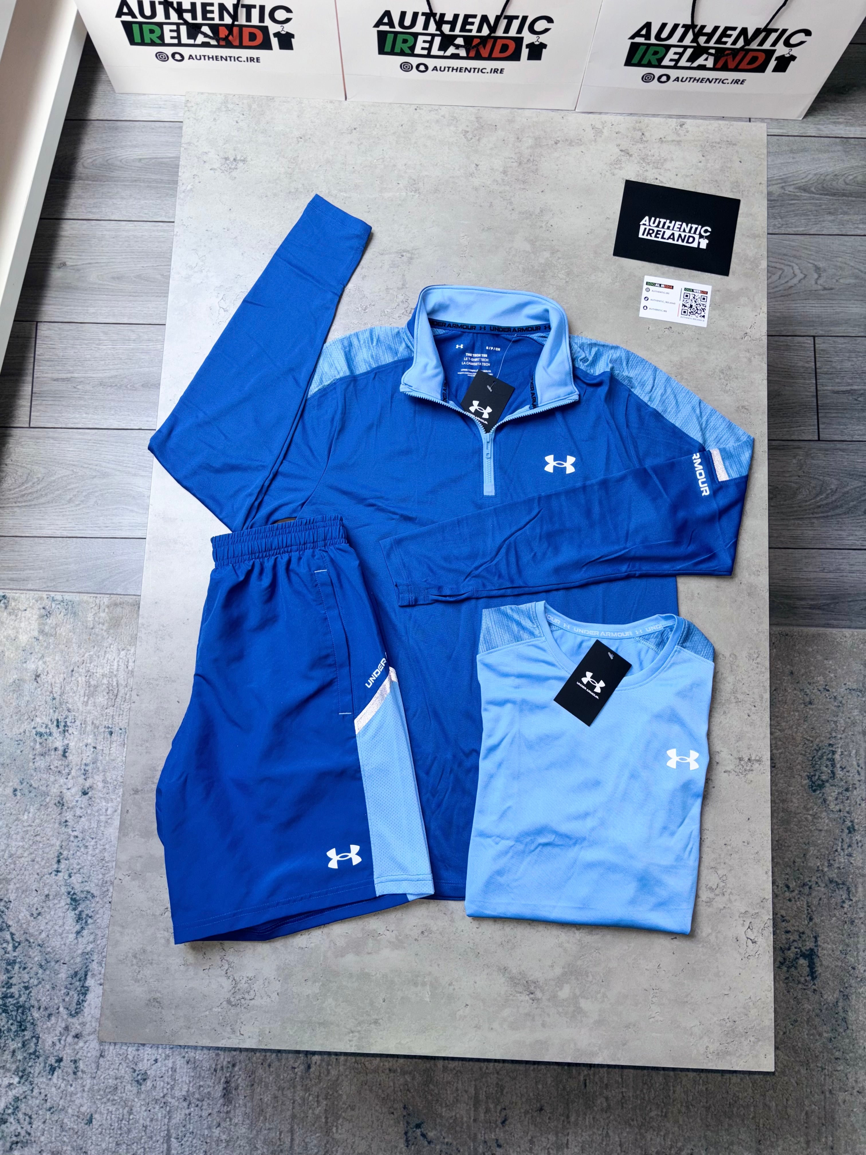 UNDER ARMOUR TECH 3 PIECE SET BLUE BABY BLUE