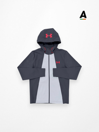 UNDER ARMOUR UTILITY JACKET - CASTLEROCK/RED