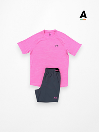 UNDER ARMOUR TEXTURED SET - POWDER PINK