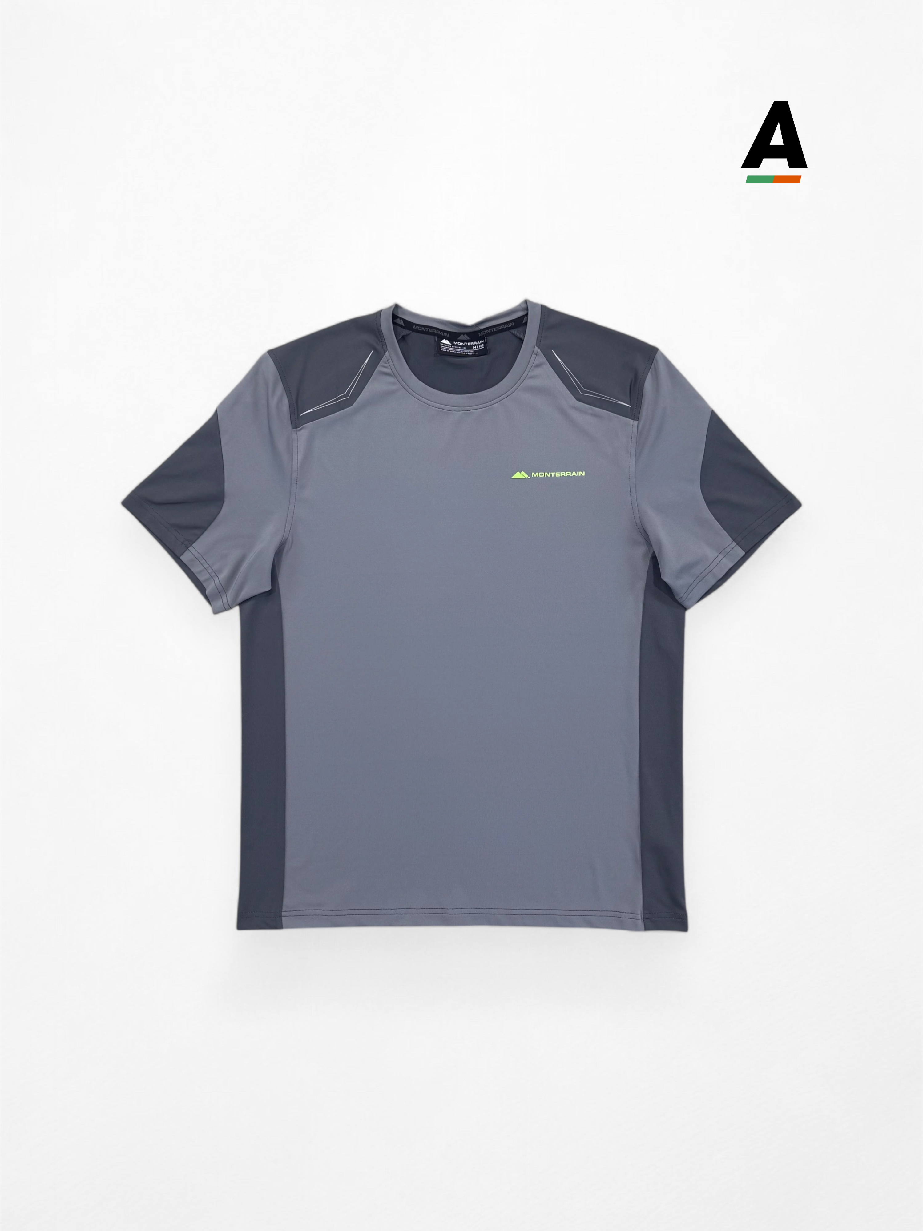 grey and volt shirt