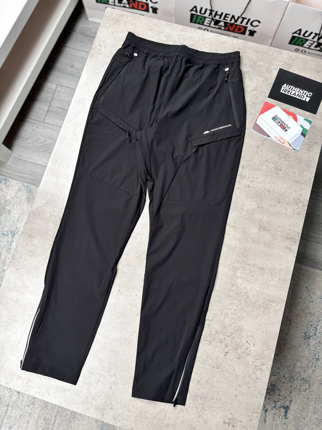 MONTERRAIN WOVEN ZIP TRACKSUIT - BLACK