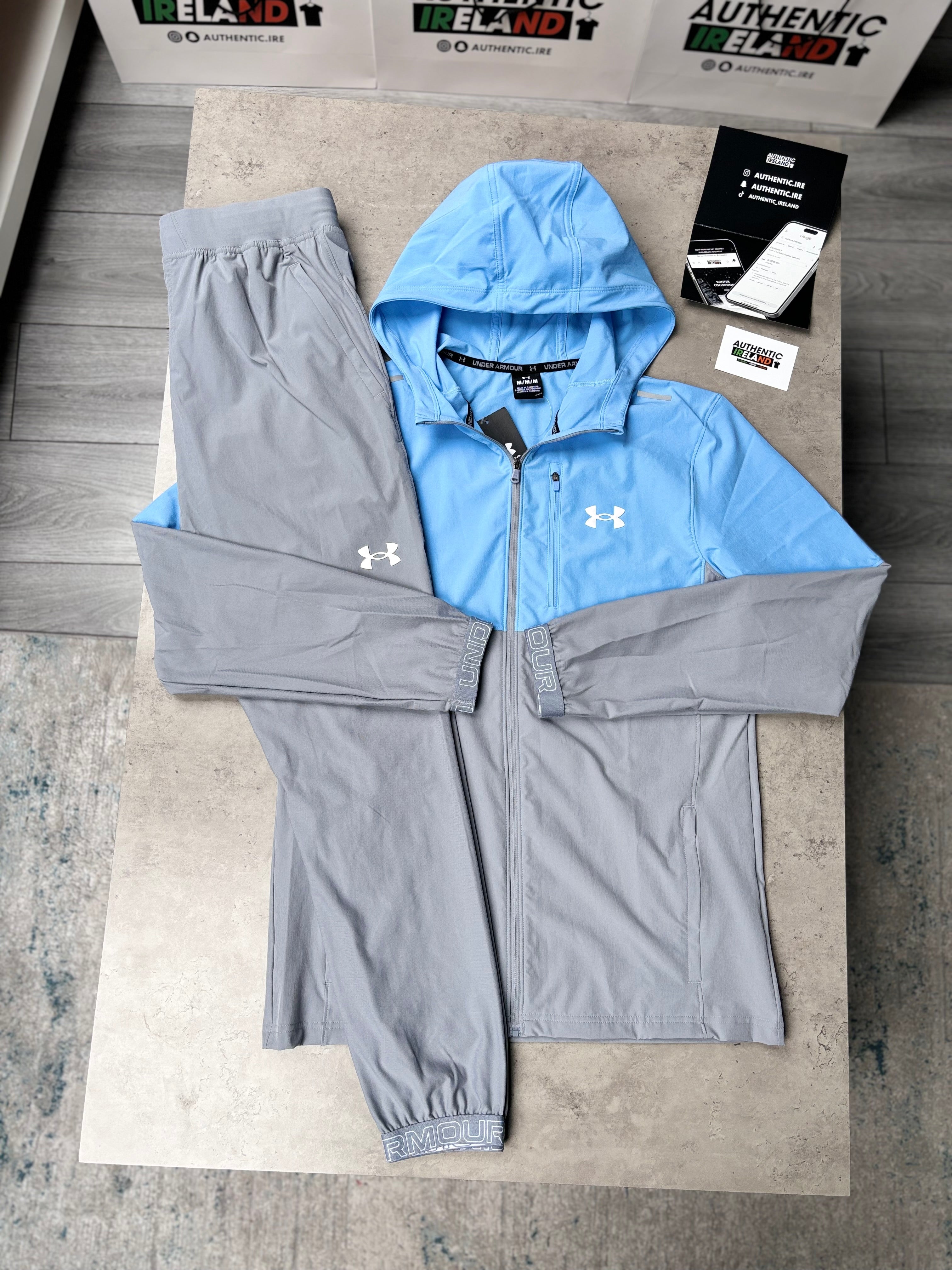 Under Armour Blue Grey Boys Tracksuit reserved for 2024 Amber Marie