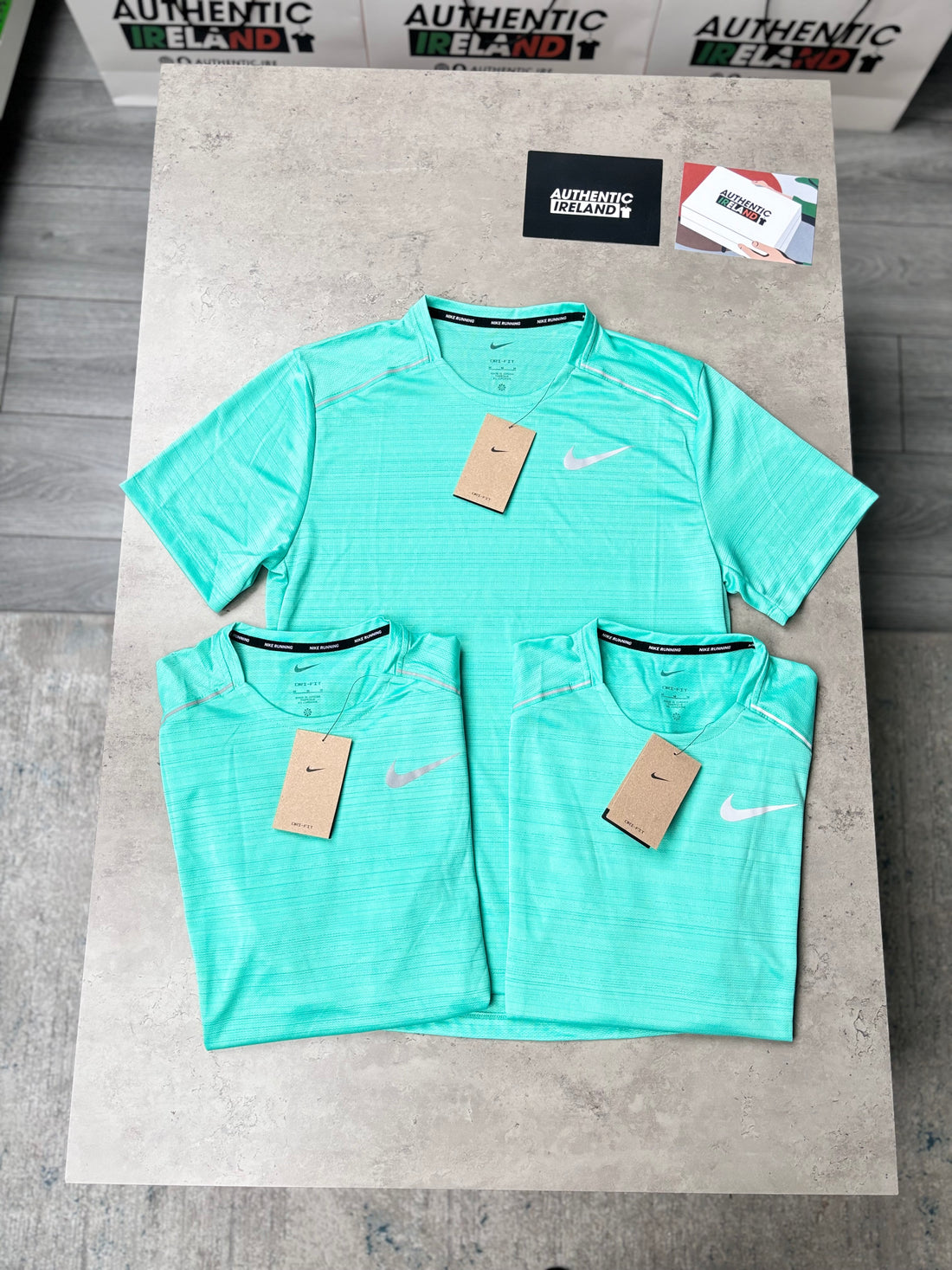 NIKE MILER 1.0 T-SHIRT - MINT