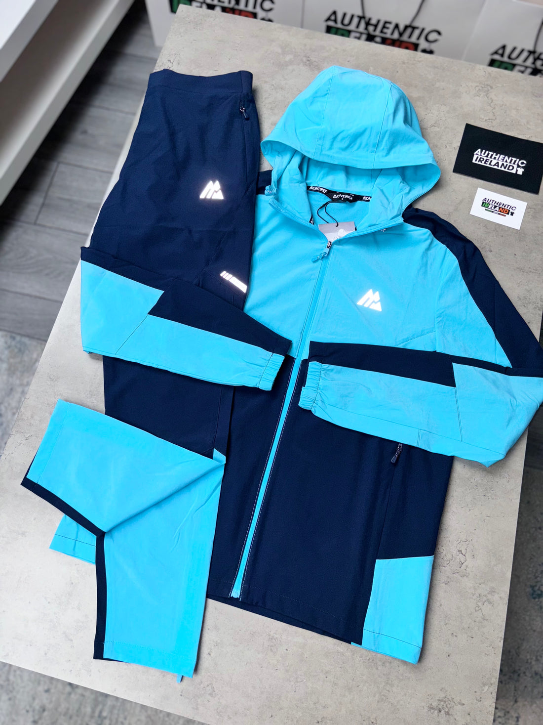 MONTIREX TWO TONE 2.0 TRACKSUIT - AQUA/NAVY