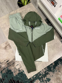 MONTERRAIN VAULT WOVEN TRACKSUIT - KHAKI GREEN