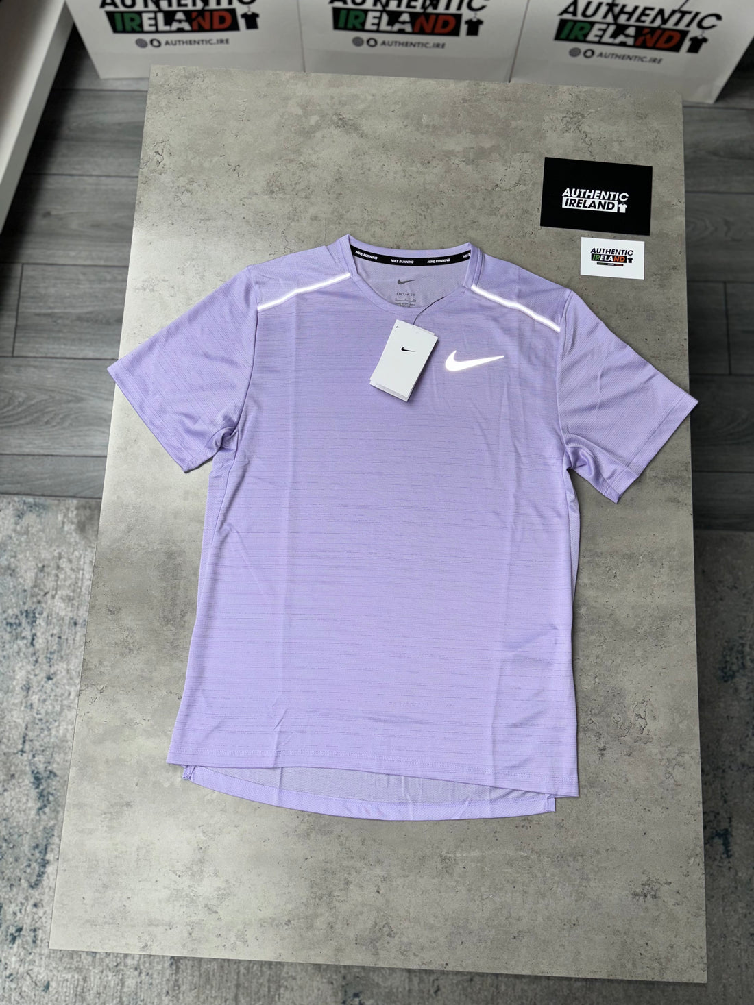 NIKE MILER 1.0 T-SHIRT - LAVENDER