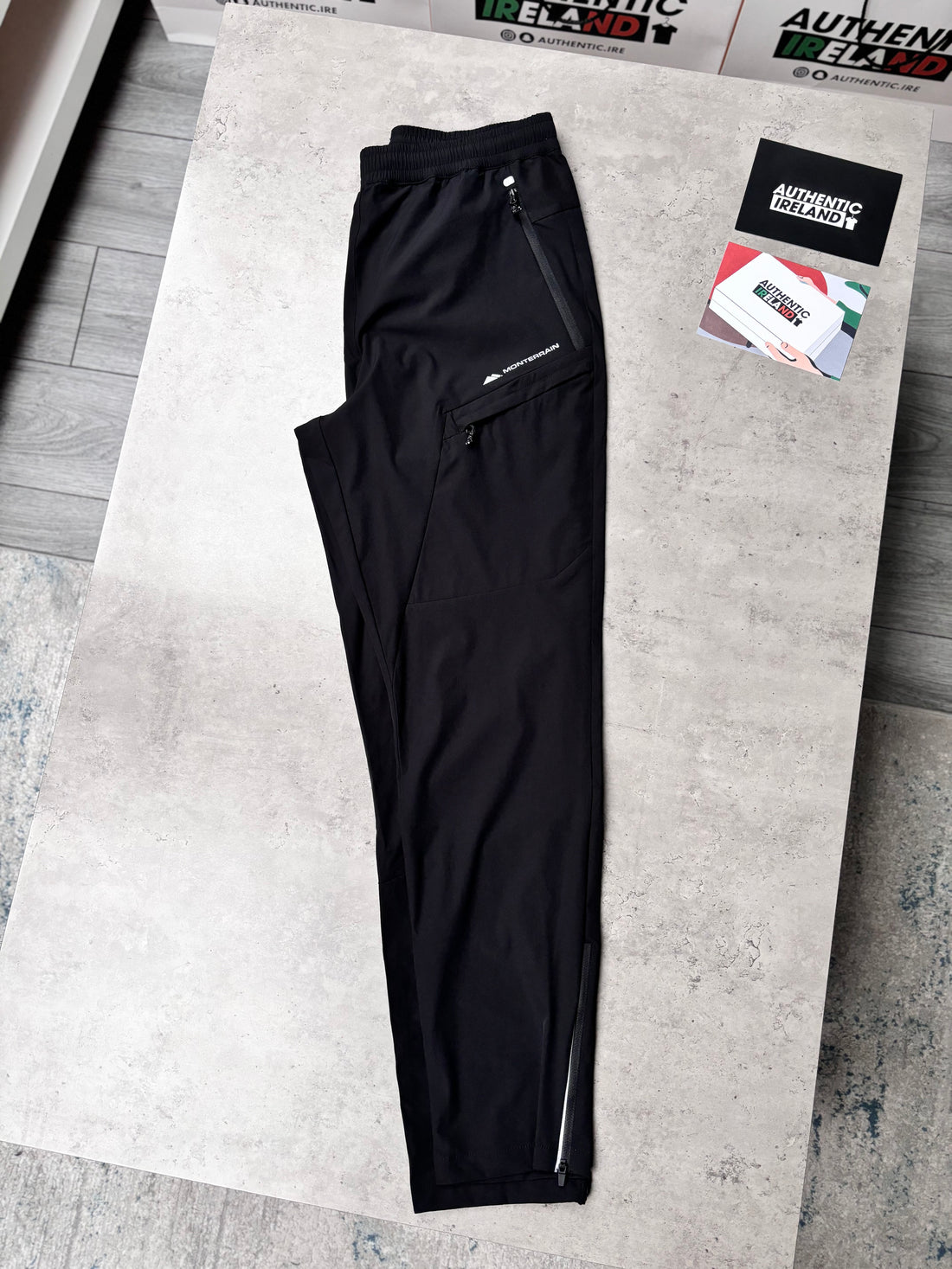 MONTERRAIN WOVEN ZIP TRACKSUIT - BLACK