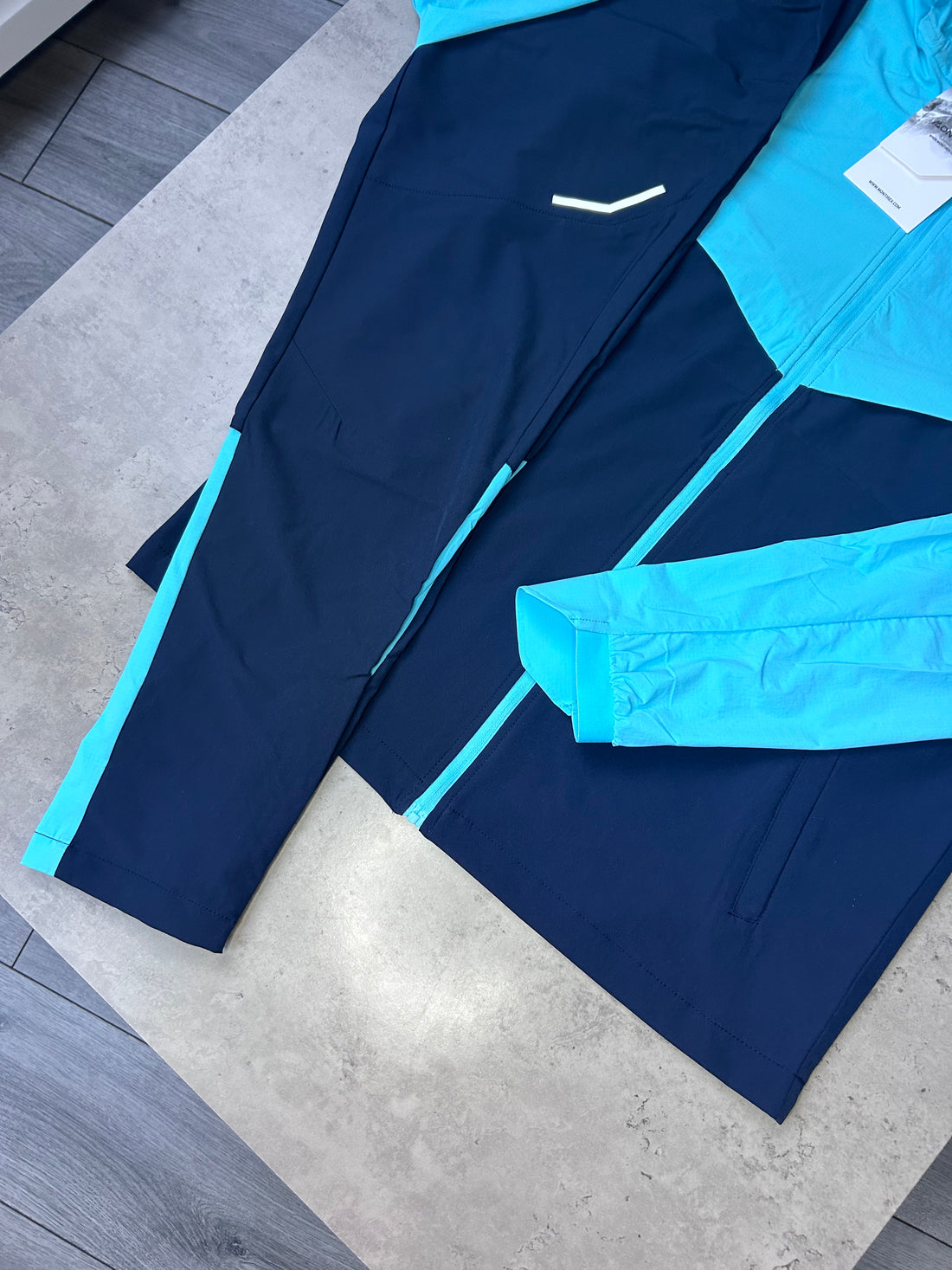 MONTIREX TWO-TONE TRACKSUIT - AQUA/NAVY