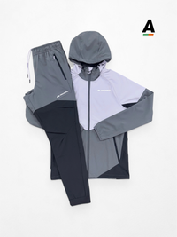 MONTERRAIN VAULT WOVEN TRACKSUIT - GREY/WHITE