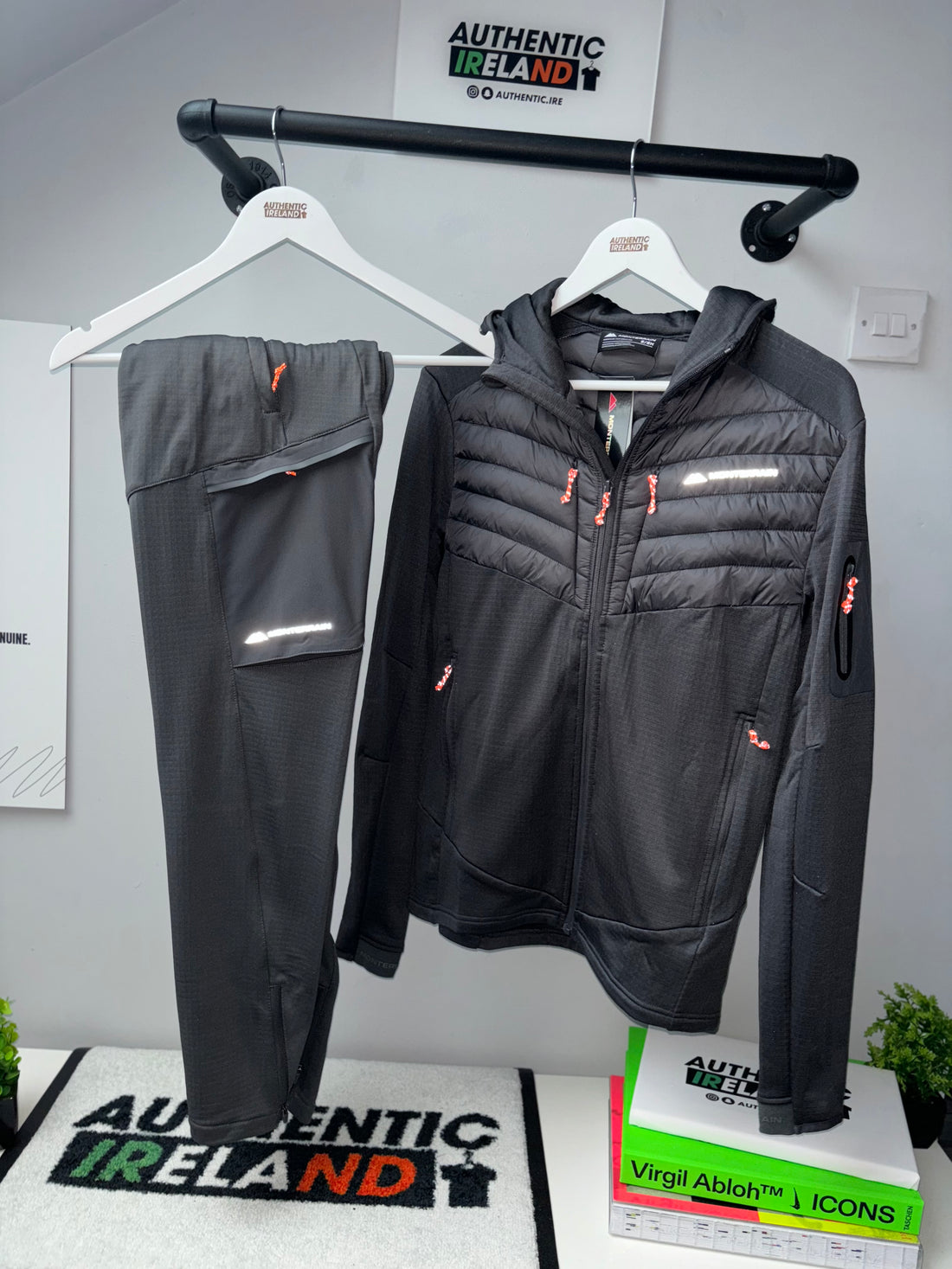 MONTERRAIN HYBRID TRACKSUIT - GREY/ORANGE