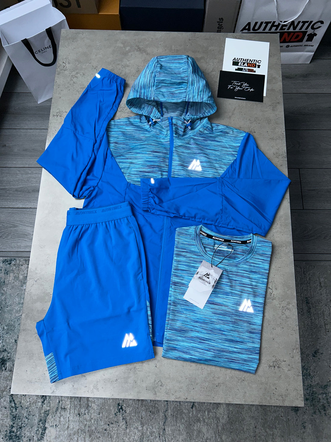 MONTIREX TRAIL 3-PIECE WINDRUNNER SET - BLUE/AQUA