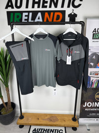 BERGHAUS 3-PIECE FLEECE TRACKSUIT SET - BLACK/RED