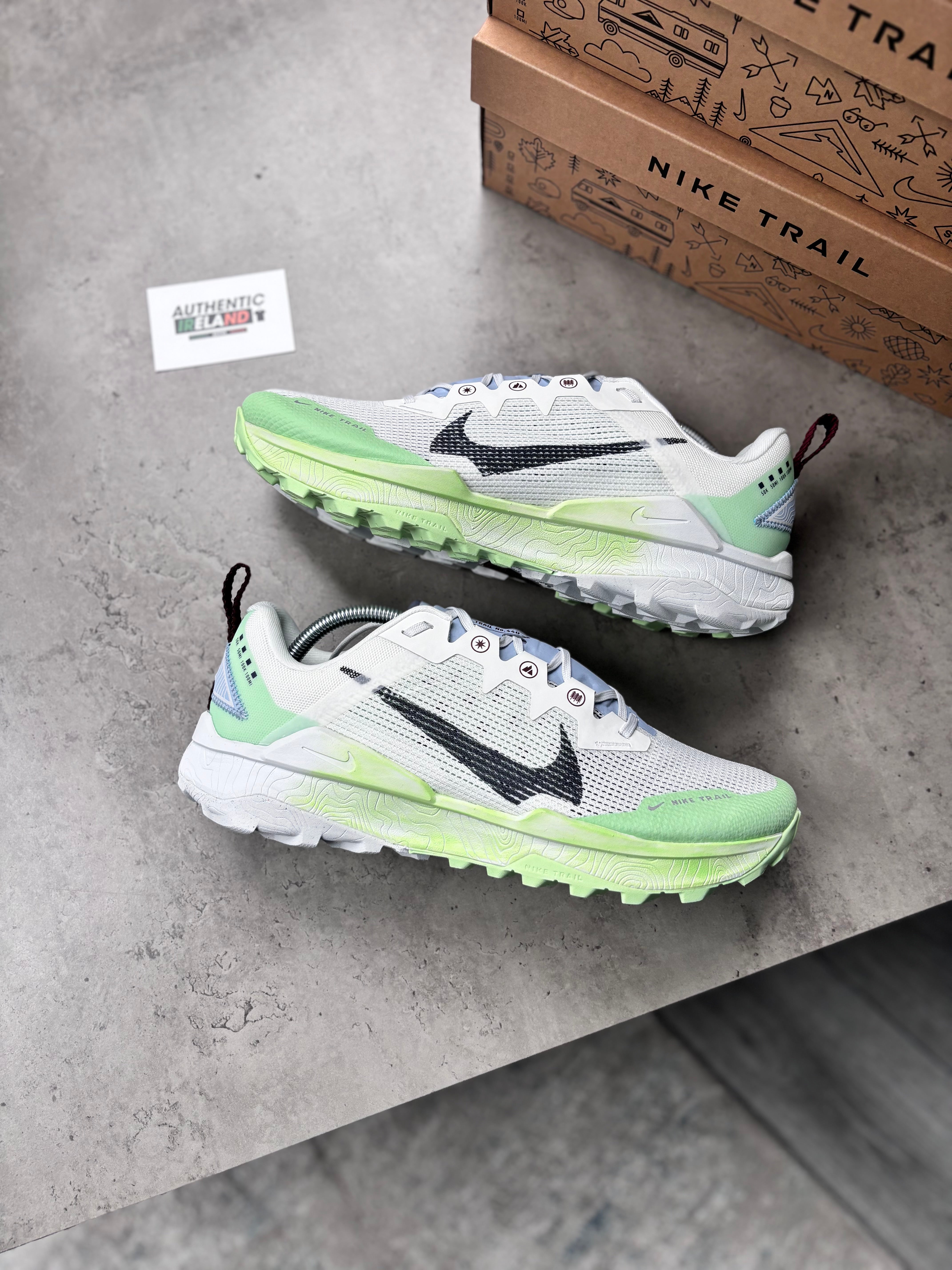 NIKE REACT WILDRUN 8 RUNNER VAPOUR GREEN WHITE Authentic Ireland