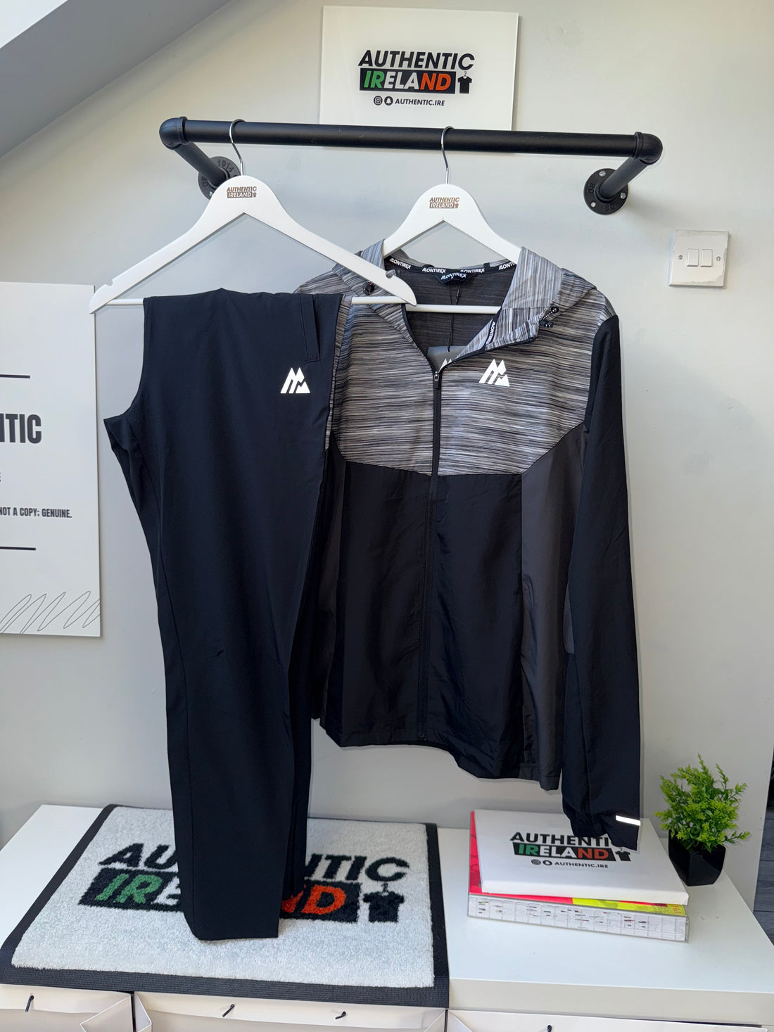 MONTIREX TRAIL WINDRUNNER TRACKSUIT - BLACK/GREY