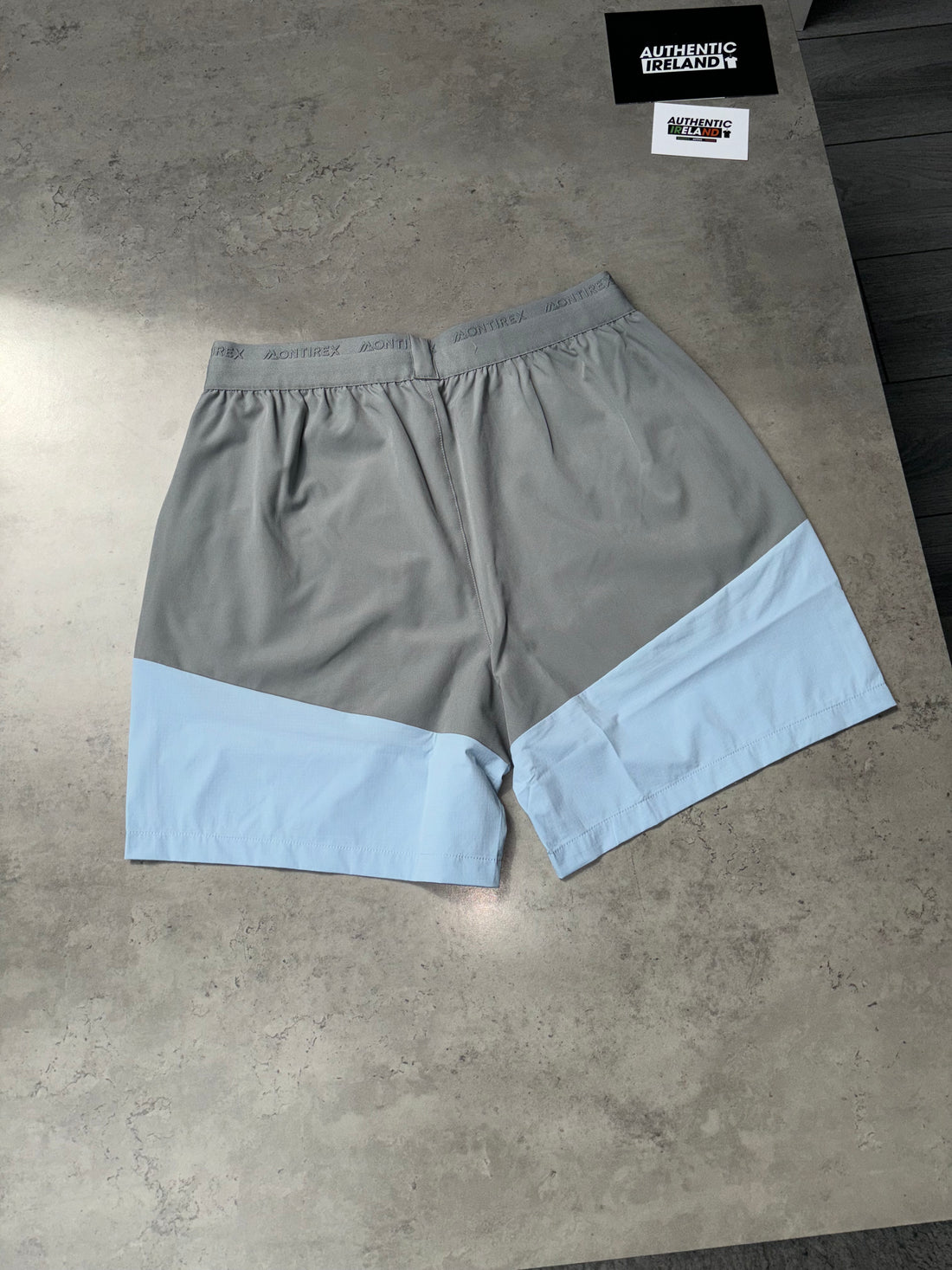 MONTIREX TWO-TONE SHORT - BABY BLUE/GREY