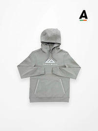 TRAILBERG ASHFELL LARGE LOGO OTH FLEECE HOODIE - DUST STORM