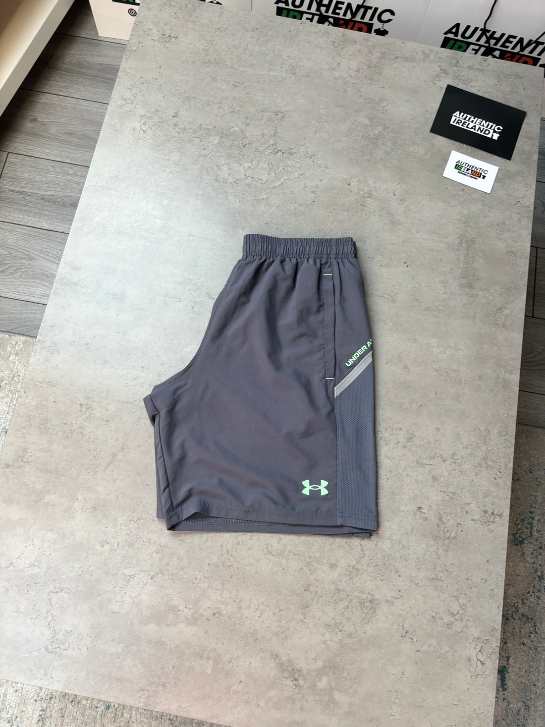 UNDER ARMOUR TECH 3-PIECE SET - GREY/GREEN