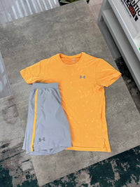 UNDER ARMOUR TEE / SHORTS SET - PEACH