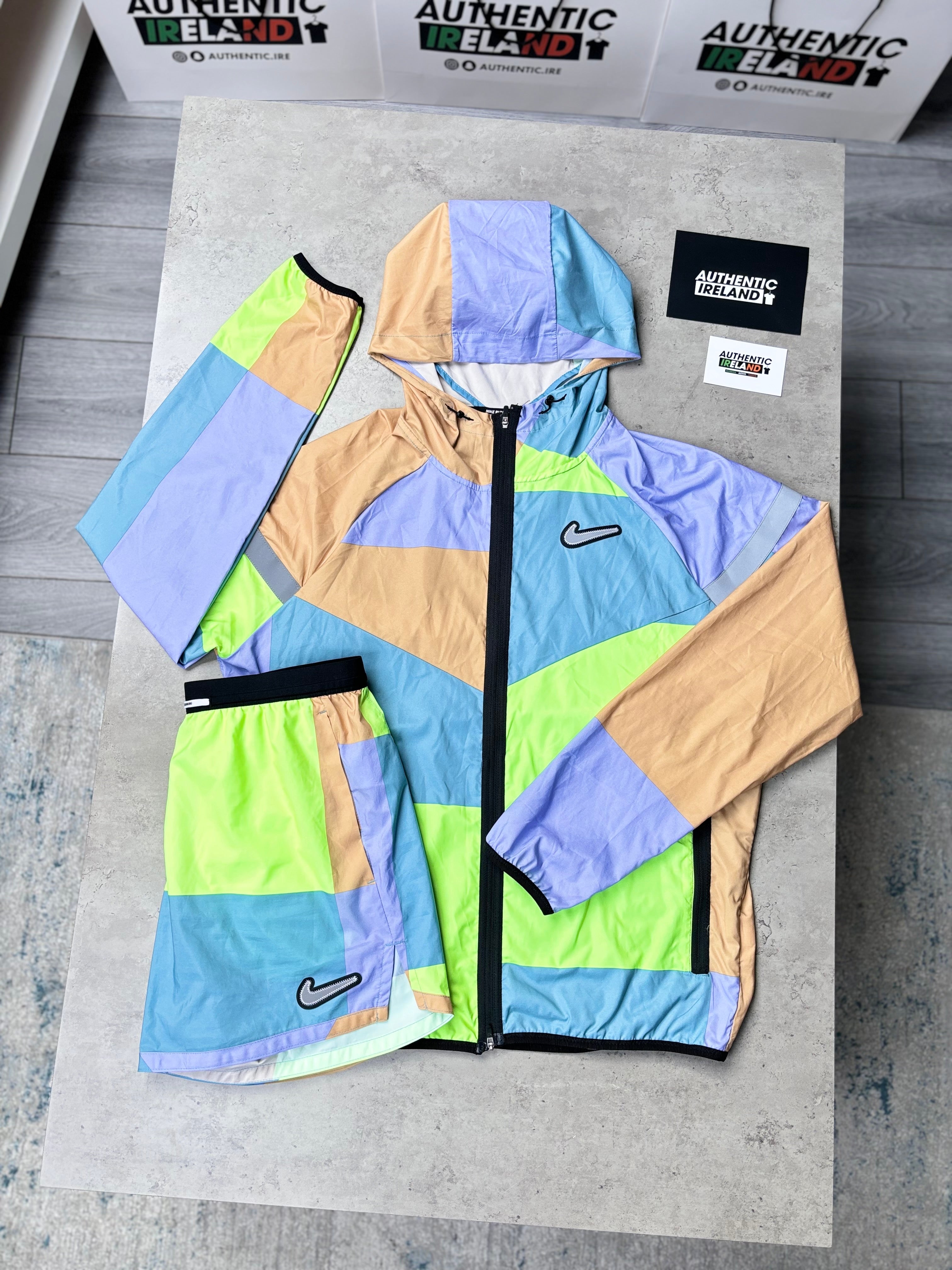 NIKE PATCHWORK JACKET SET MULTI VOLT Authentic Ireland