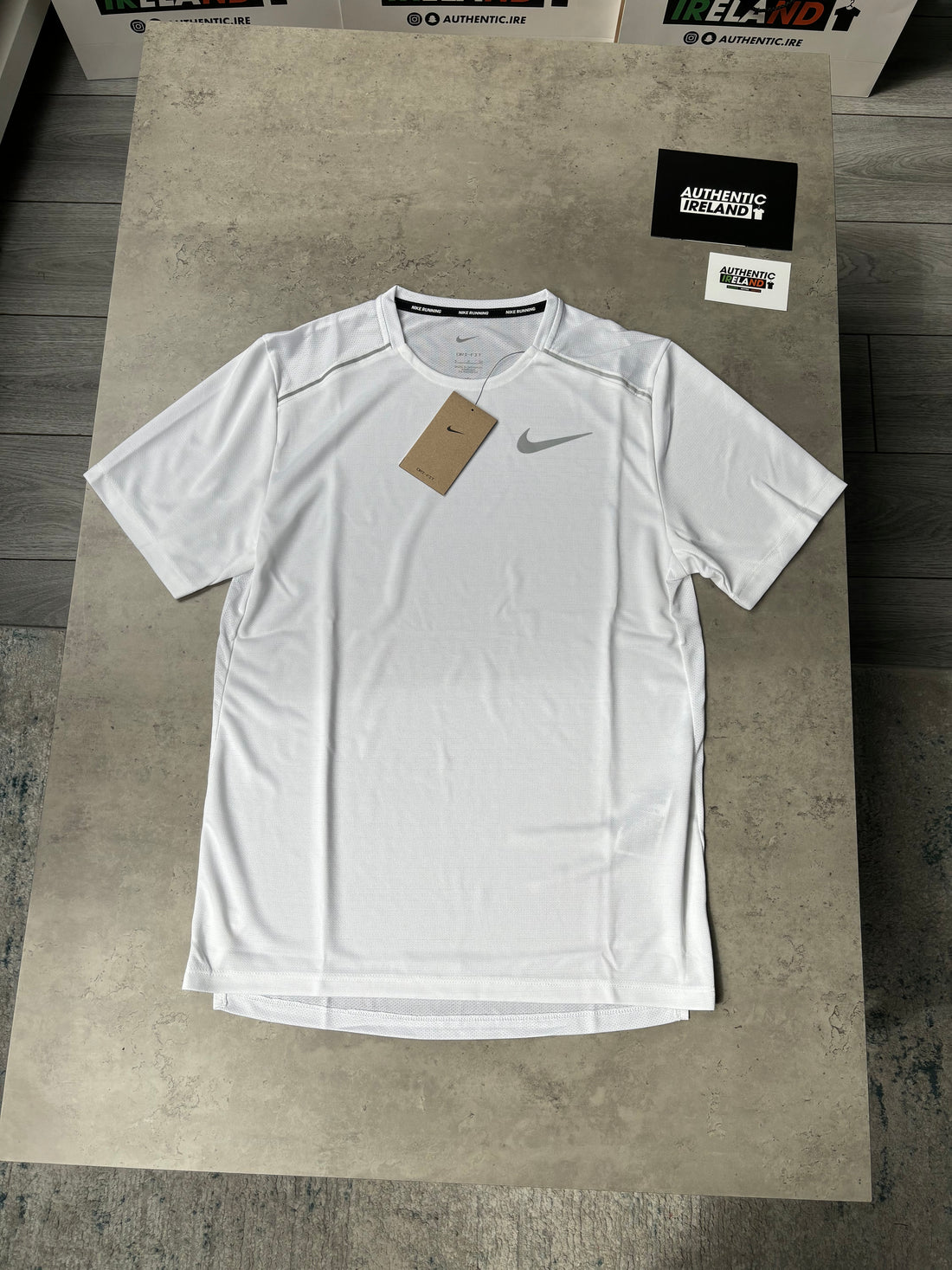 NIKE MILER 1.0 T-SHIRT - WHITE