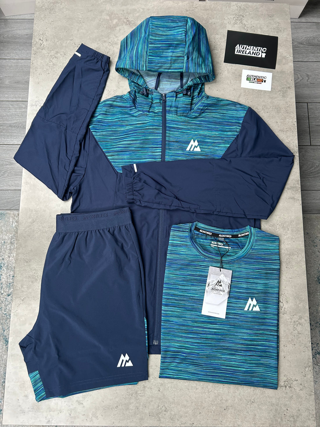 MONTIREX TRAIL 3-PIECE SET - TEAL/NAVY