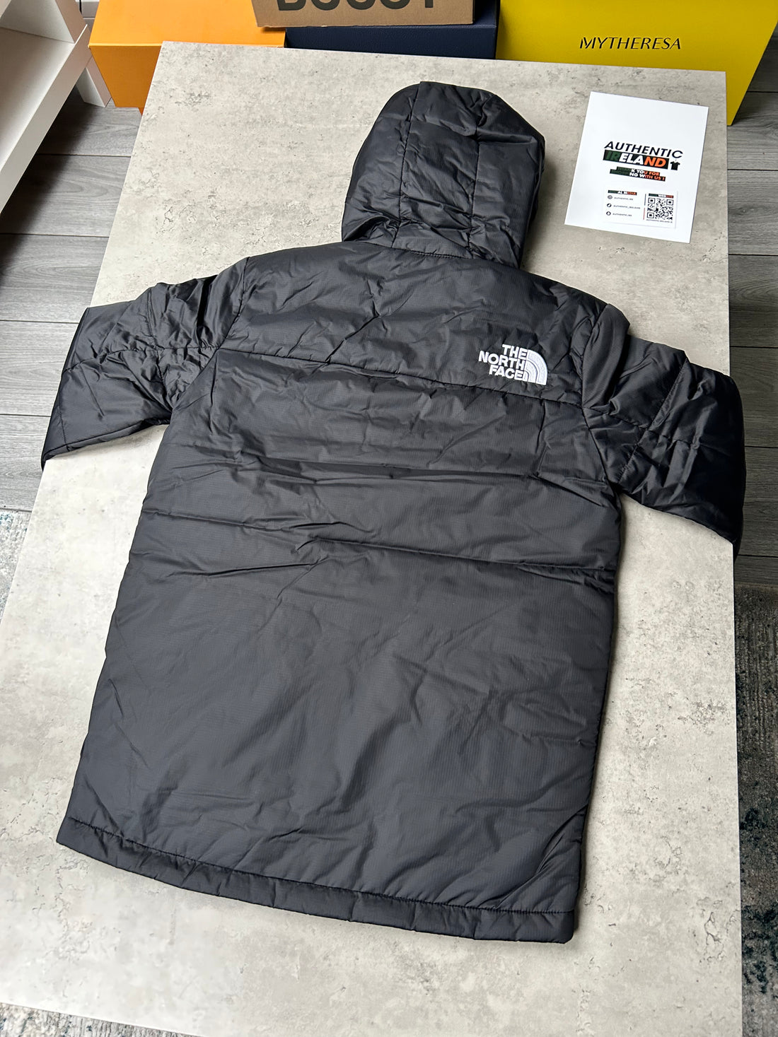 THE NORTH FACE NYLON PUFFER JACKET - BLACK