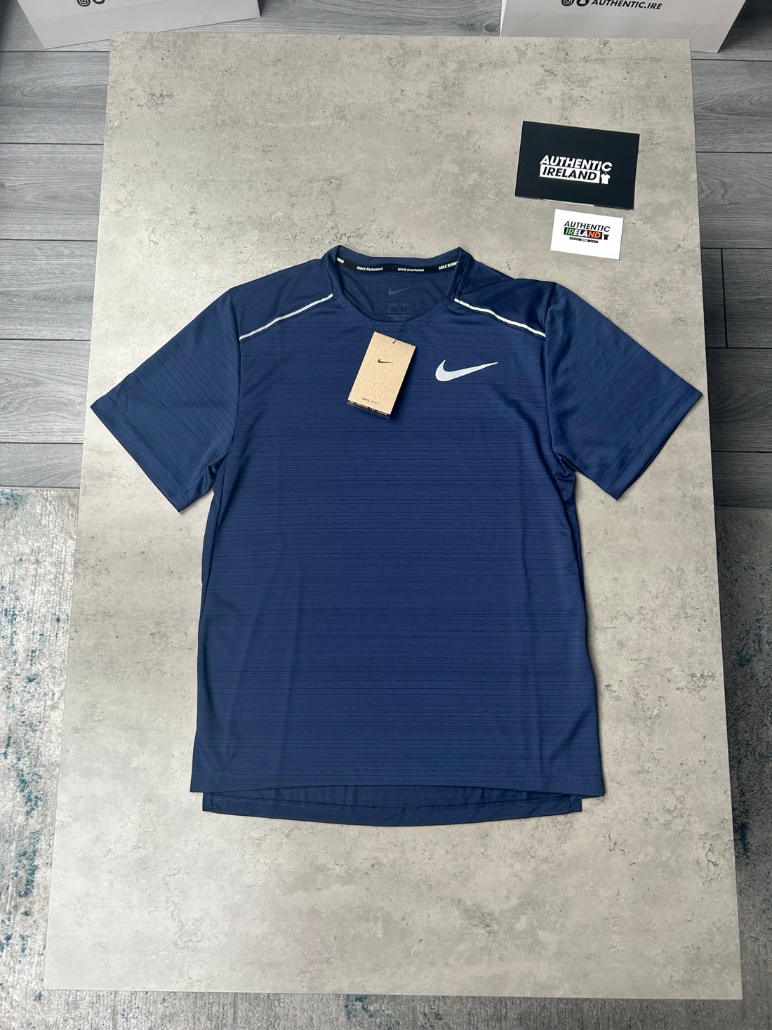 NIKE MILER 1.0 T-SHIRT - MIDNIGHT NAVY