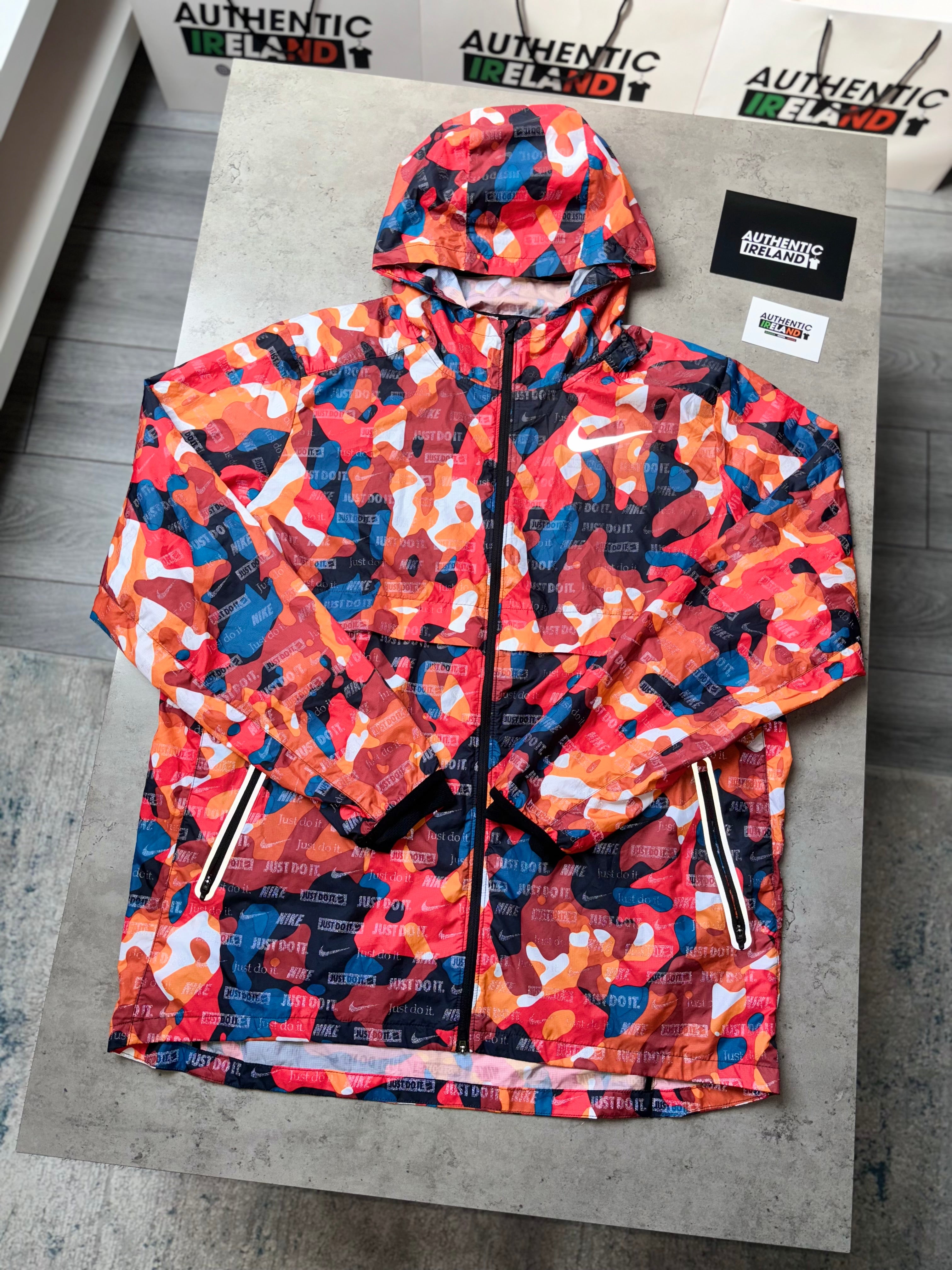 Nike camo windbreaker jacket sale